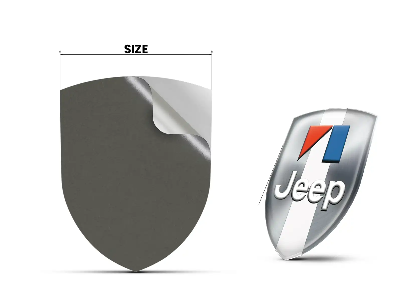 Jeep Adesivi Parabrezza Custom Max Resiliente Pro Stile